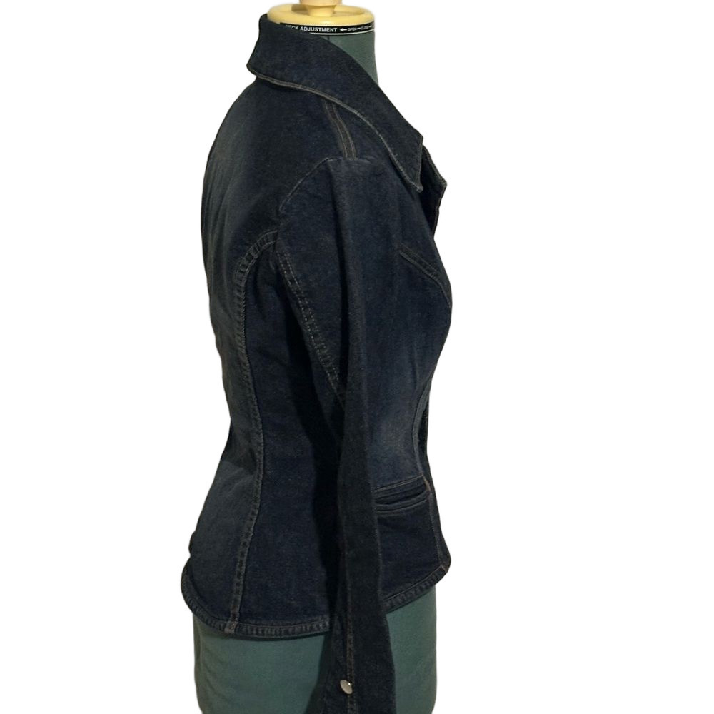 Vintage Frankie B Dark Wash Denim Jacket | Small | Made in USA - Picture 5 of 9